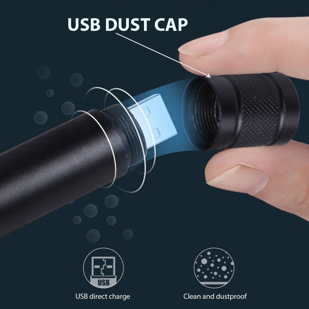 Зеленая лазерная указка USB перезаряжаемая фокусировка лазерный прицел мощный