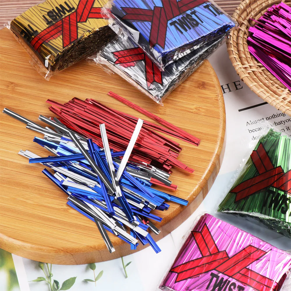 800 шт. металлическая плетеная проволока с бантом для конфет леденец выпечка