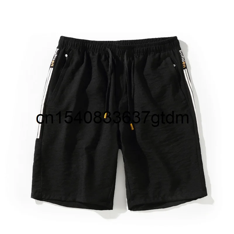 

Large size shorts men's thin elastic and breathable Capris add fat men's sports and leisure pants summer