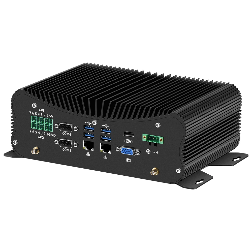 Мини ПК Intel Core i5 7267U Windows IoT Linux DDR4 RS232/422/485 дуальный Ethernet GPIO PS/2 HDMI VGA 6 * USB Wi-Fi 4 аппарат