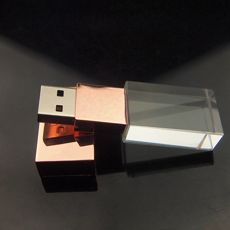 Новинка розовое золото кристалл Usb с длинной коробкой 2 0 флеш накопитель ручка