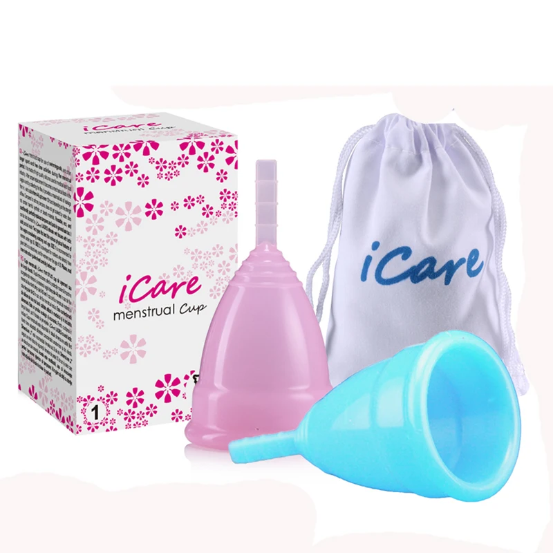 

2 pcs icare Menstrual Cup Medical Grade Silicone Hygiene Menstrual Cups Lady Menstrual Cup Mestrual Coupe Menstruel
