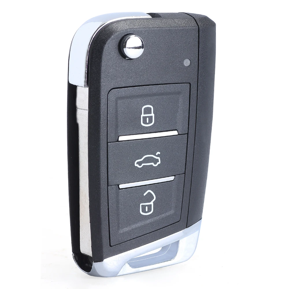 KEYECU Замена обновленный Foding дистанционный брелок 434 МГц ID48 для Volkswagen Beetle Passat Jetta Polo