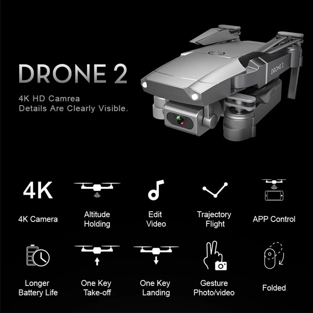 Квадрокоптер E68 с широкоугольной HD-камерой Wi-Fi 2021 P | Игрушки и хобби