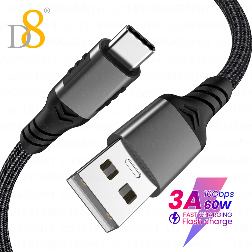 

Кабель USB Type-C с поддержкой быстрой зарядки, 3 А