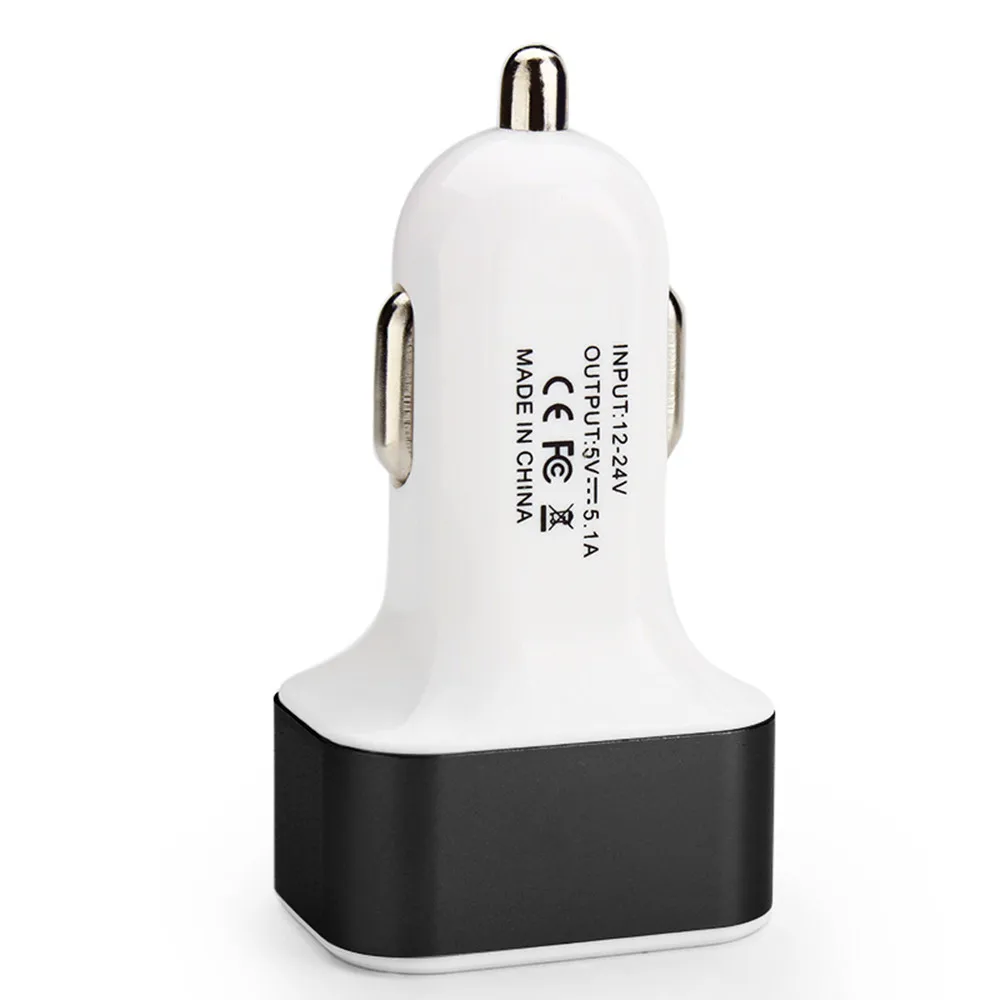 Triple Universal USB Car Charger 3 Port Car-charger Adapter Socket 2A 2.1A 1A Styling For Car-Styling | Автомобили и мотоциклы