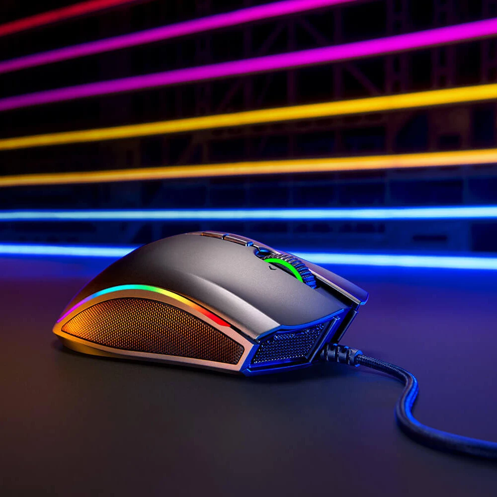 Razer Мамба Elite Проводная игровая Мышь Цветность освещение 16000 Точек на дюйм 5G