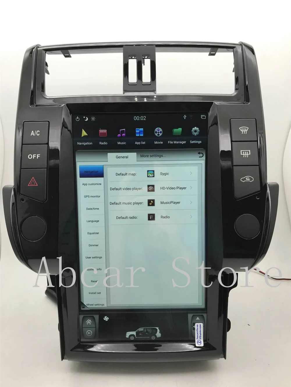 13,6 ''Tesla стиль Android 8,1 PX6 ips автомобильный dvd-плеер gps навигация для Toyota Land Cruiser Prado 150 2010 2011 2012 2013 радио