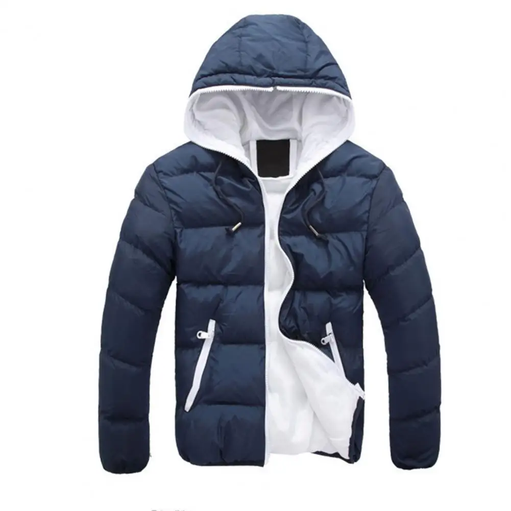 

Winter Oversize Down Coat Jacket Contrast Color Windproof Waterproof Padded Sweatshirt Men Down Coat Outdoor