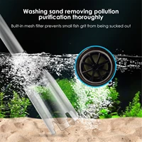 110v220v powerful suction aquarium electric syphon operated fish tank sand washer vacuum gravel water changer siphon filter