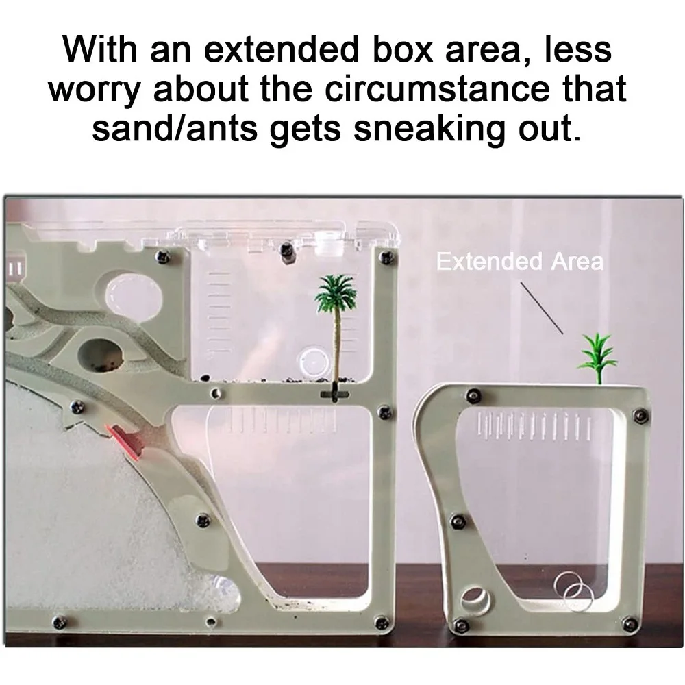 Castillo de arena de hormigas para ni&ntilde;os, taller de nido, granja de hormigas dom&eacute;stica, juguetes educativos para ni&ntilde;os, conjunto de ciencia, 2021-2