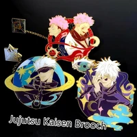 anime jujutsu kaisen brooch cosplay badge gojo satoru geto suguru cartoon cute pin gift