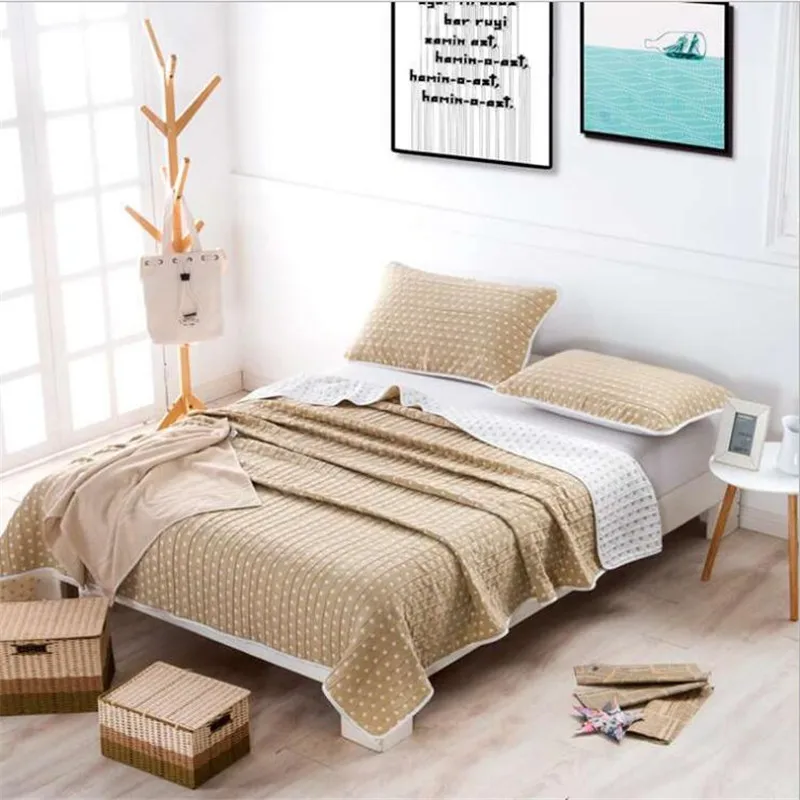 Трехъярусное летнее крутое одеяло Сетчатое полотенце со звездами