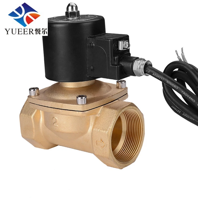 Водный Соленоидный клапан воздушный гидравлический 2 Вт 12В DC нормально закрытый