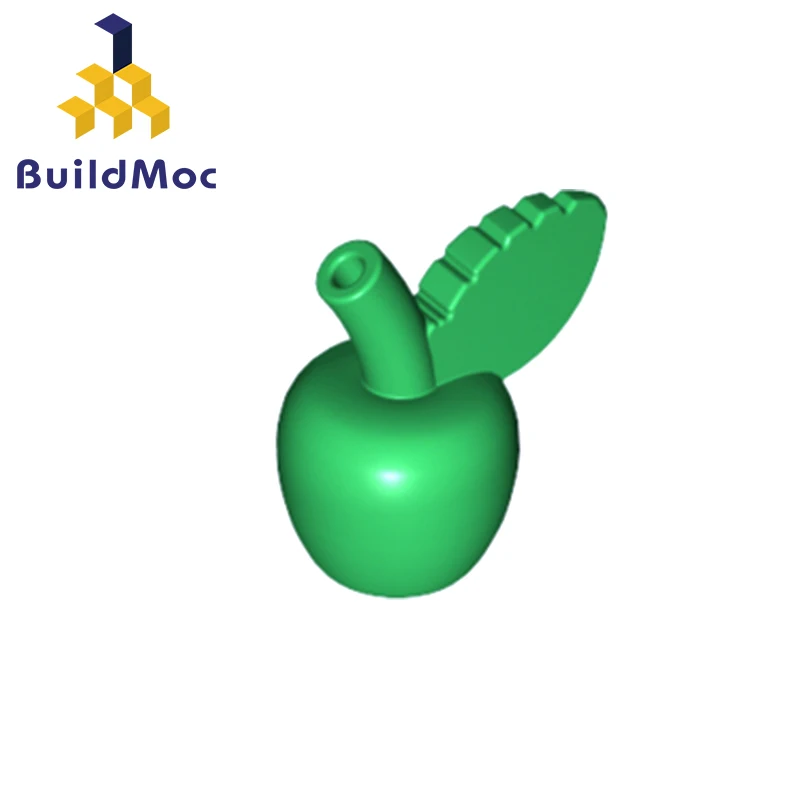 

BuildMOC Compatible Assembles Particles 33051 plant green-apple Building Blocks Parts DIY Educationa