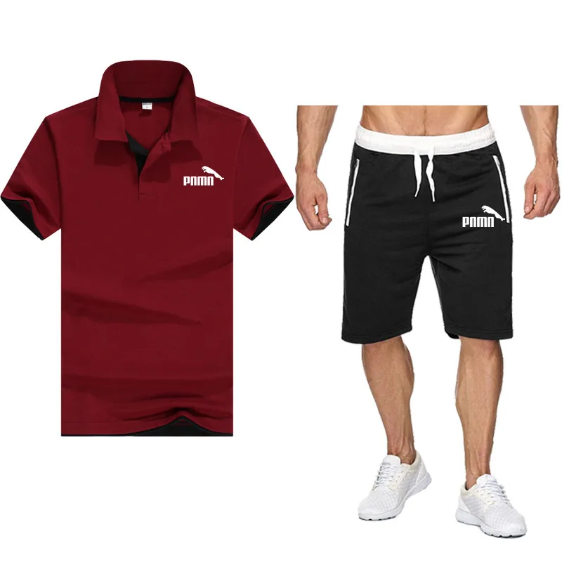 

2021Men's T-shirt, shorts suit, casual sportswear, casual top, casual pants, sportswear, running suit