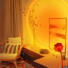 Проекционная лампа С закатом, USB, радуга, луна, аура, свет для дома, спальни, Селфи, Tiktok, Рождественский Декор, настенный фон