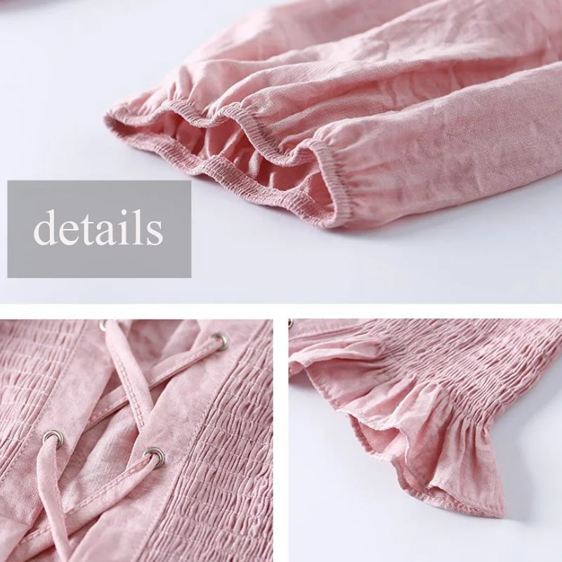 

Shirts Women Square Collar Solid Bandage Sexy n Style Chic Leisure Arrival Vintage Streetwear Womens Daily Fashion