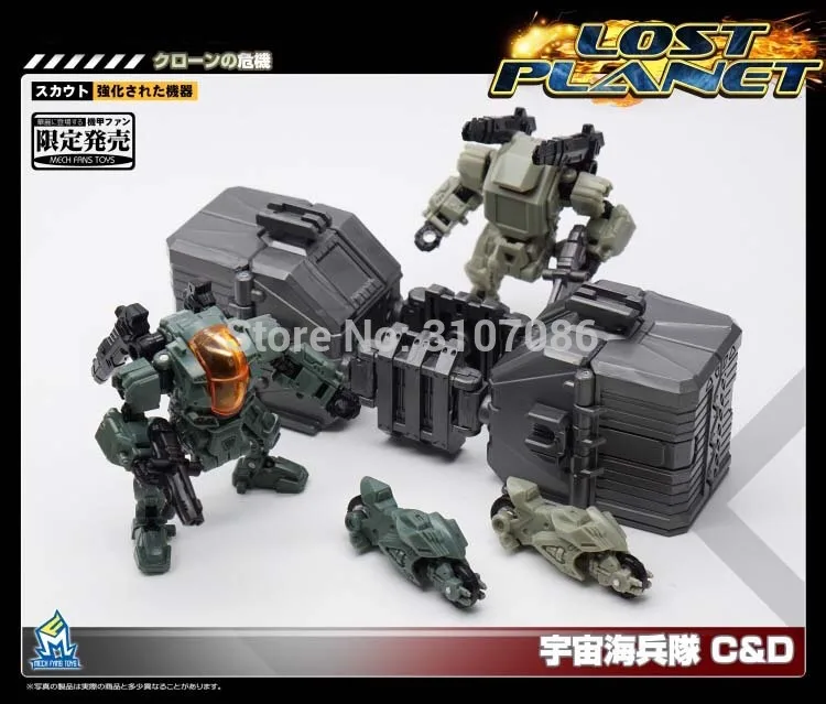 MFT Transformation DA08C & DA09D мощный костюм Diaclone Lost Planet Mech ModFans Cosmic sea Soliders фигурка робота