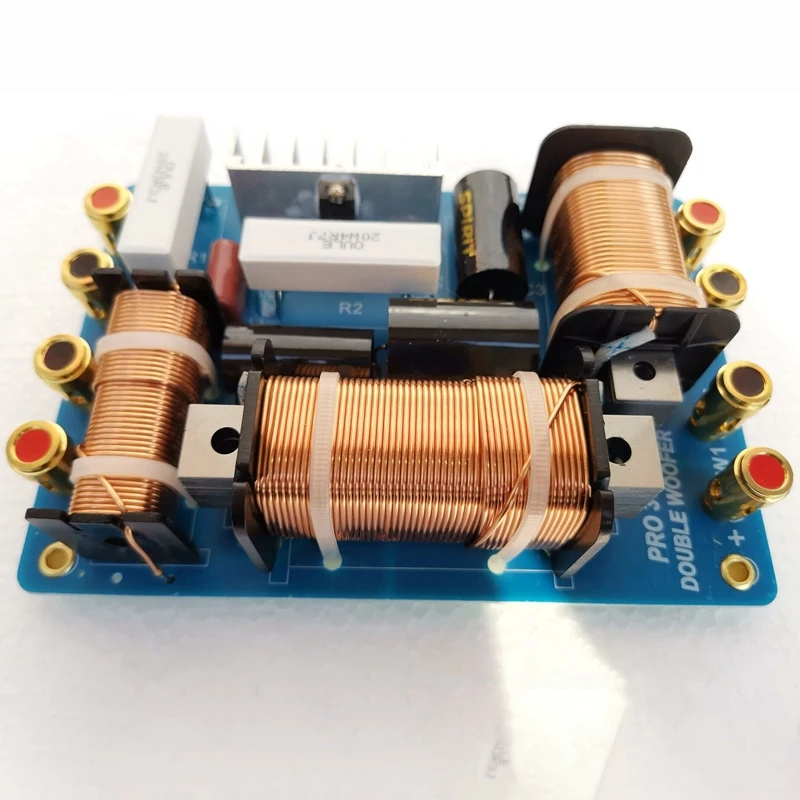 1200W Audio Speaker 2 Way Frequency Divider Dual Bass Tweeter Unit Crossover Filter For 12-18 Inch KTV Stager | Электроника