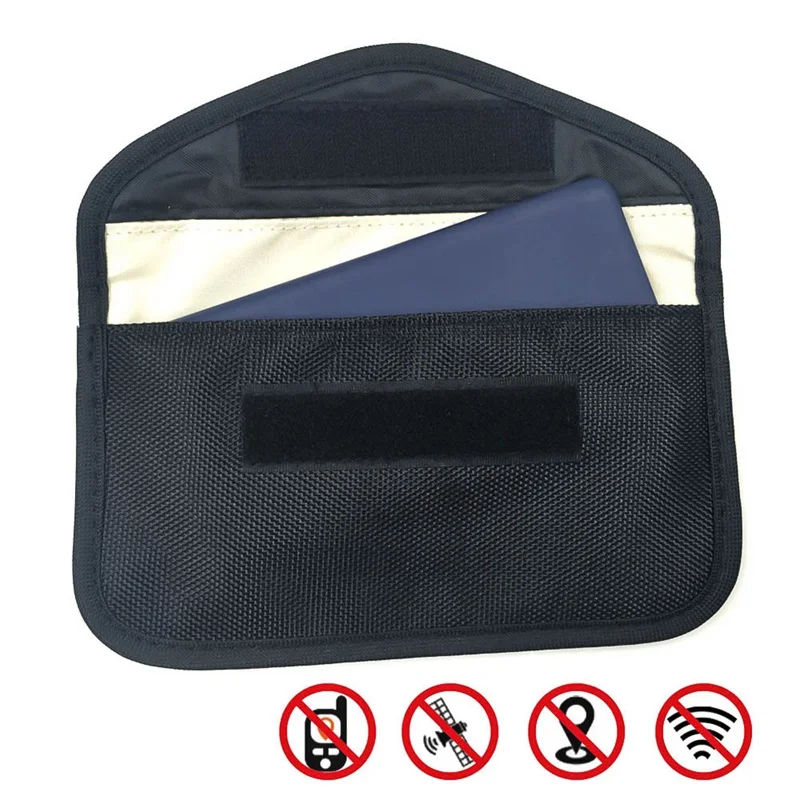 

M C Car Fob Signal Blocker Faraday Bag Signal Blocking Bag Signal Blocking Bag Shielding Pouch Wallet Case For IDCard/Car Key