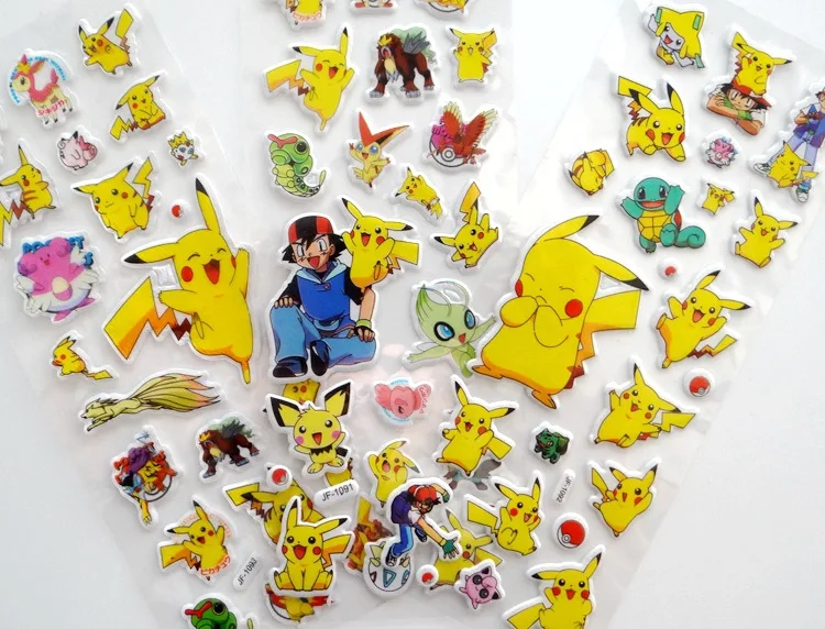 Стикеры классических игрушек Pokemon Детские из мультфильма эльф Пикачу | Игрушки и