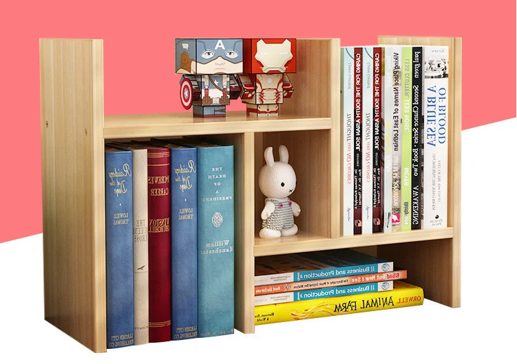 Маленький настольный в виде книжной обложки простые полки и прочую мебель