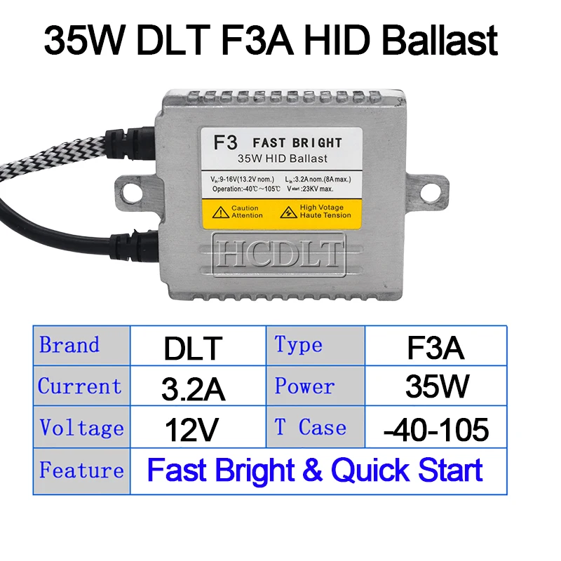 HIDLT оригинальный DLT AC 35 Вт F3 Балласт Ксеноновые HID фары тонкие электронные блоки