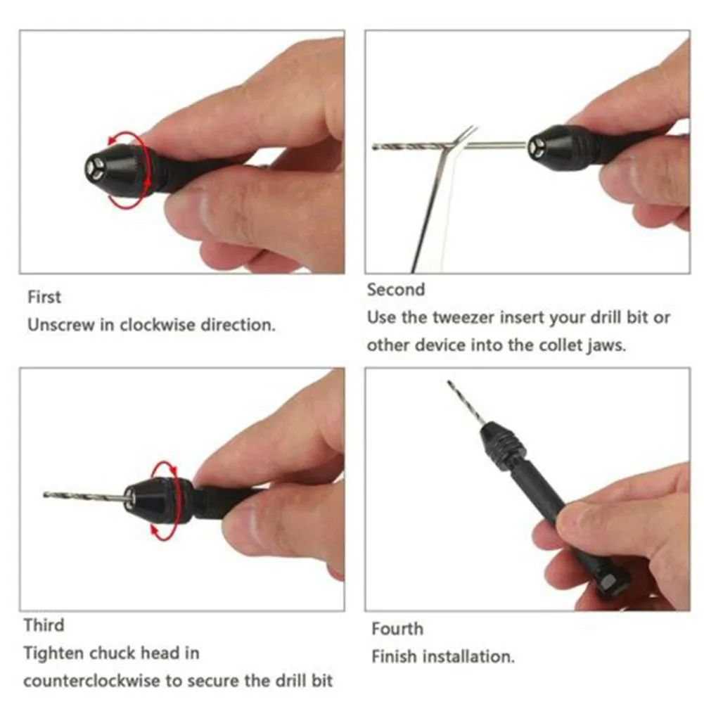 

0.3-3.0mm 1*hand Drill 31Pcs 30*drill HSS Manual Drill Chuck Mini Micro