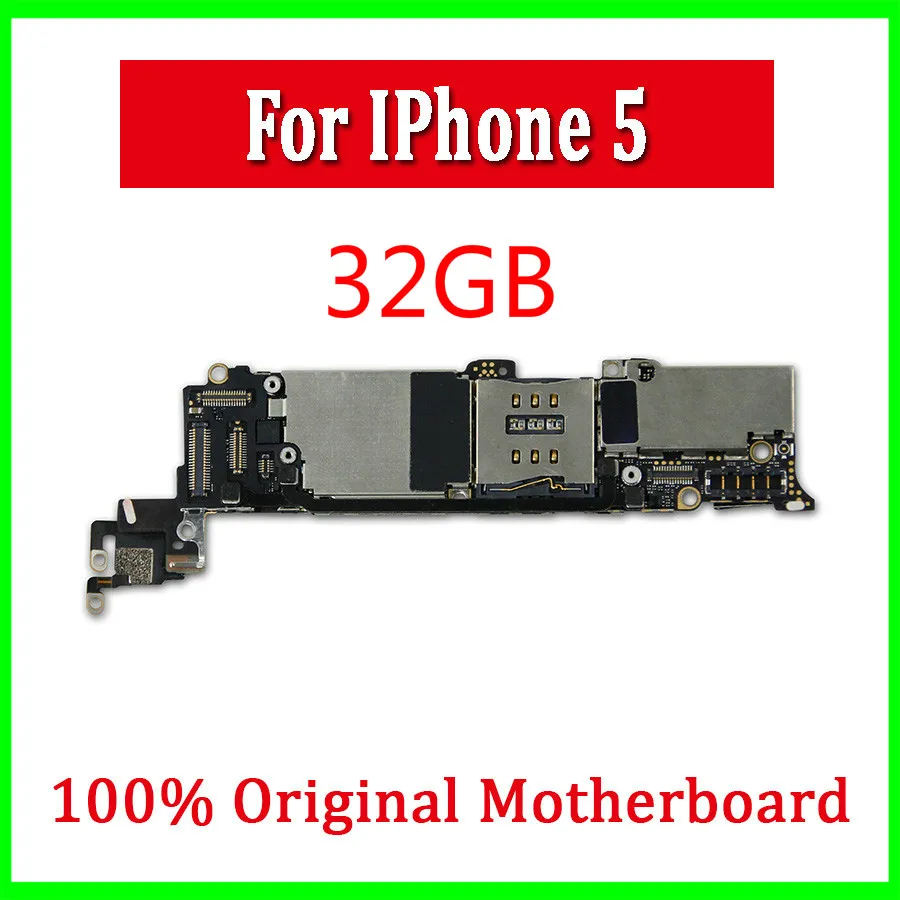 100% оригинальная разблокированная материнская плата для Iphone 5 с полной