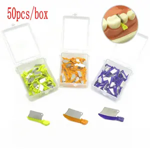 50 шт.кор. стоматологический клиновый нож Prime Teeth интерпроксимальный пластиковый клиновый нож с стоматологической матрицей из нержавеющей стали