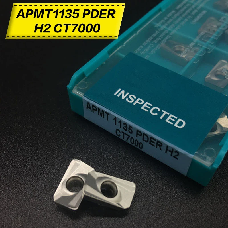 10 шт. APMT1135 PDER H2 CT7000 внешние токарные инструменты твердосплавные вставки токарный