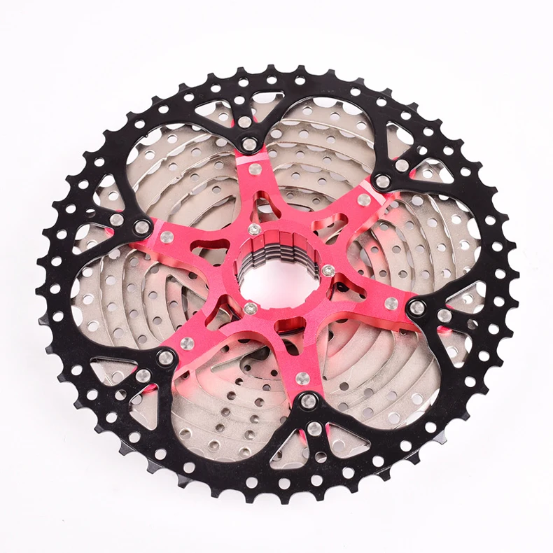 Bolany 10 скоростная кассета MTB 10V 11-50T 11-46T 11-42T 40T 36T набор звездочек со встроенной трещоткой для горного велосипеда широкого соотношения Сверхлегкий велосипедный маховик