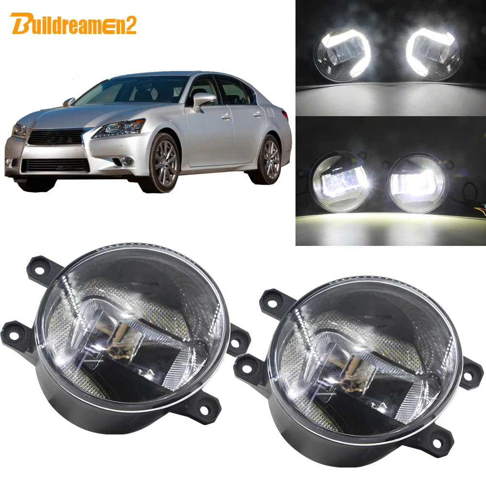 Buildreamen2 автомобильные 3000LM светодиодный ные лампы противотумансветильник дневные