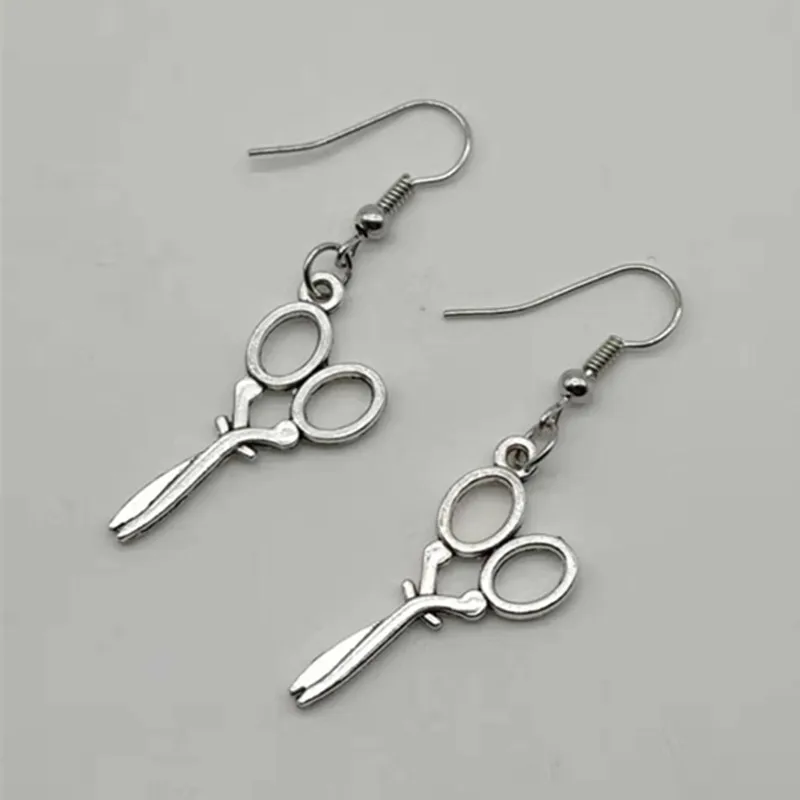 Расческа ручной работы ножницы фен подвески женские серьги вечерние | Украшения