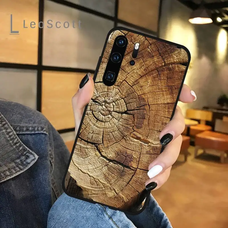 

Wood texture mahogany Phone Case For Huawei honor Mate P 9 10 20 30 40 Pro 10i 7 8 a x Lite nova 5t