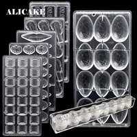 3d chocolate bar mould polycarbonate tray mold form baking pastry tools bakeware chocolate cake decorating confectionery tools
