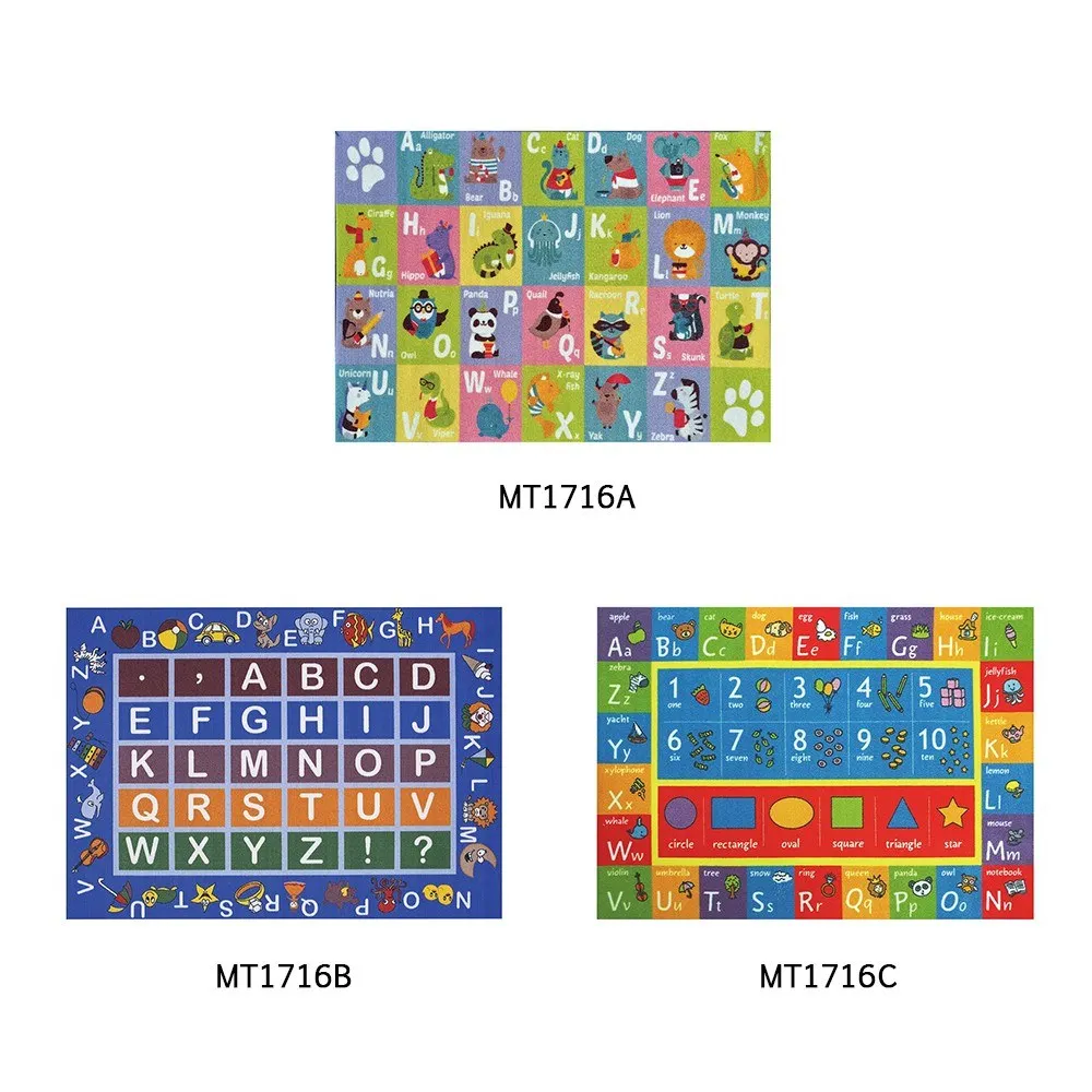 Складной мягкий детский игровой Коврик противоскользящий красочный