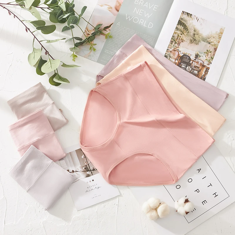 

High Waist Modal Women's Nylon Underwear High Waist Belly Lift Hip High Elastic Comfort Large Size High Waist Underwear Women