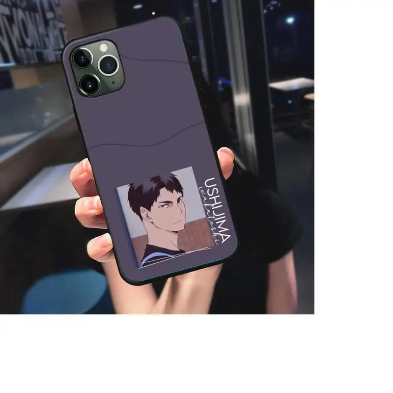 

Ushijima Wakatoshi Shiratorizawa Phone Case For iphone 7 8 plus x xr xs 11 12 mini pro max black soft nax fundas cover