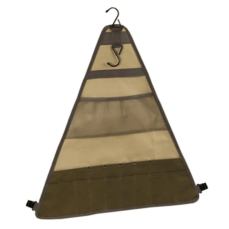 

Camping Picnic Tableware Storage Bag Portable Barbecue Cutlery Organizer Hanging Holder Bags Outdoor Tools