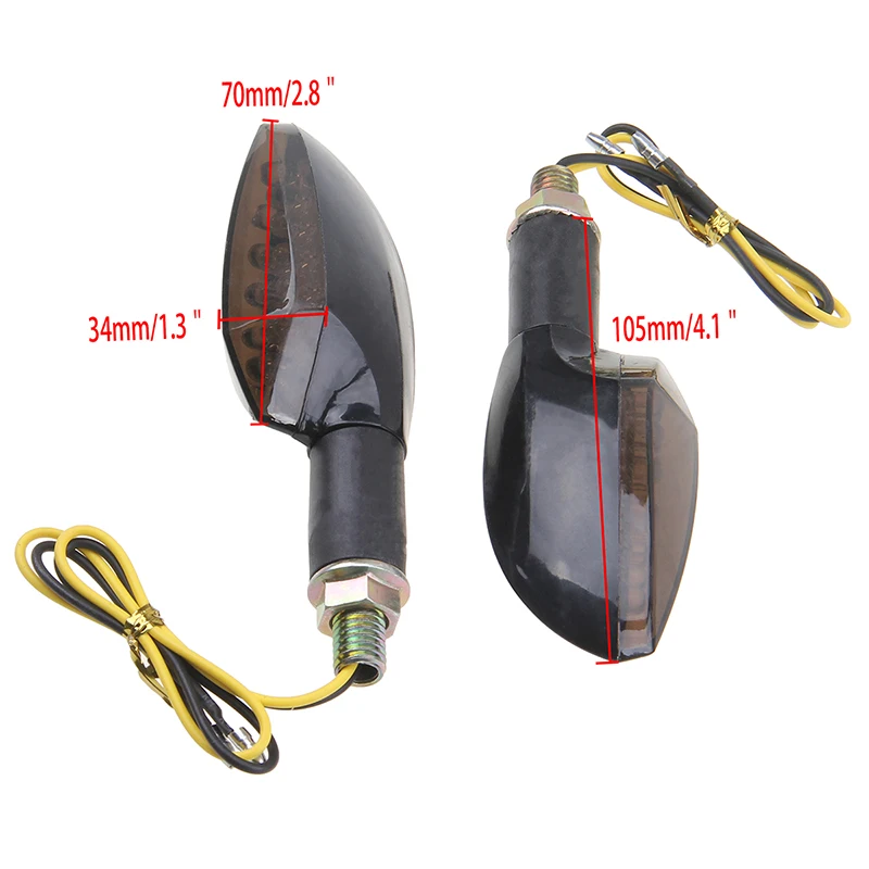 Светодиодные поворотники POSSBAY для мотоциклов указатели поворота Honda Kawasaki Suzuki Toyota