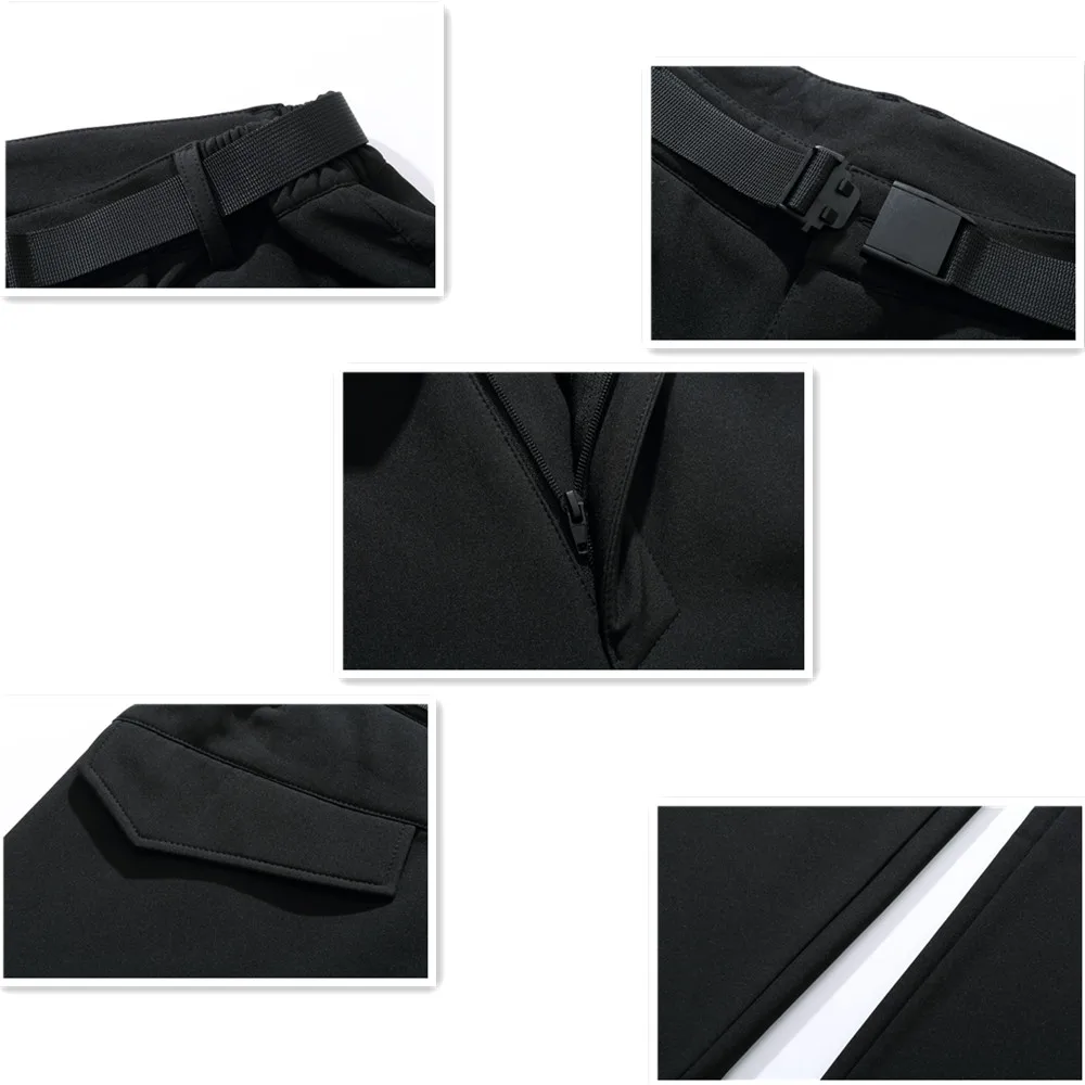 

XXS-4XL Men Pants For Winter Plus Velvet Warm Waterproof Windproof Solid Plus Size Mens Pants Black/Gray/Navy Blue High Quality