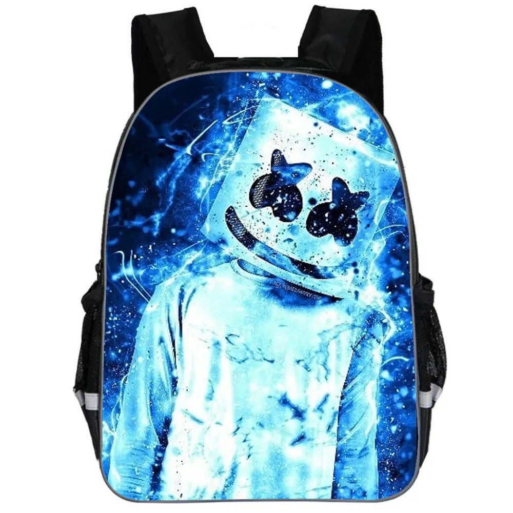 school bag 1 pcs Школьный рюкзак для детей Marshmello сумка Молодежный большой школьный рюкзак для мальчиков/девочек Детский Рюкзак Bookbag - Цвет: school bag 1 pcs