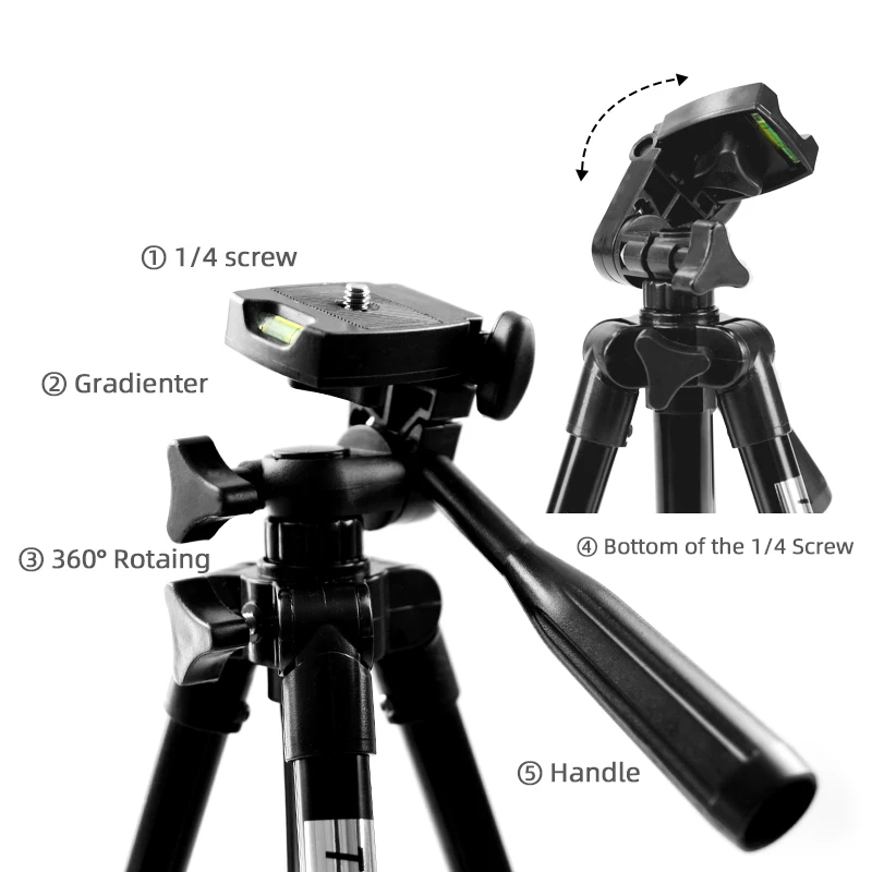 Профессиональный штатив-Трипод для камеры Canon DSLR camera Camcorder Мини Портативный