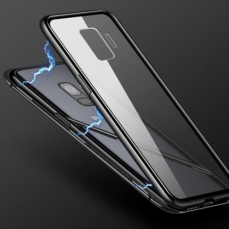 Магнитная Адсорбция металлический чехол для Galaxy S10E S10 плюс A50 A40 samsung A10 M30 A30 J4 J6 J8 2018