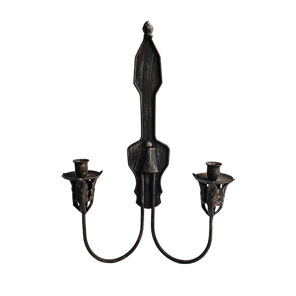 Скандинавский Ретро Старый подсвечник настенный домашний декор железный