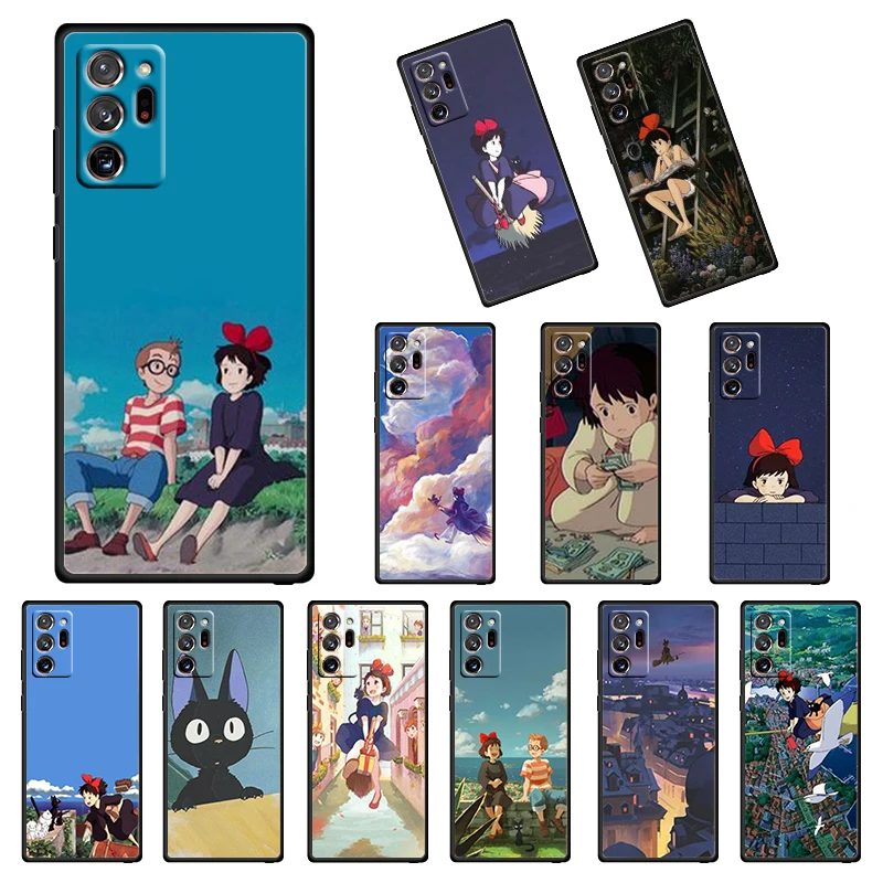 

Anime broom house girl For Samsung Galaxy note 20 10 9 8 M52 M21 F22 M32 F42 F62 F12 M12 Silicone Soft Black Phone Case