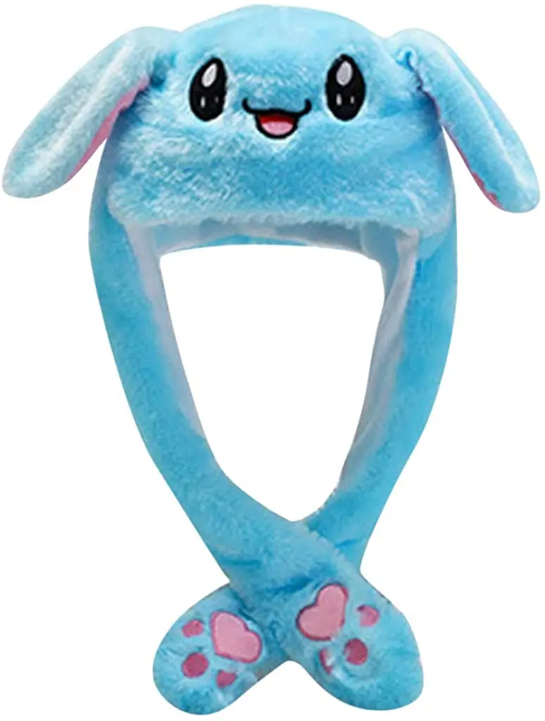 

Шапка-кролик Kawaii, для женщин и девочек, для косплея, рождественской вечеринки, праздника, плюшевая шляпа, головной убор