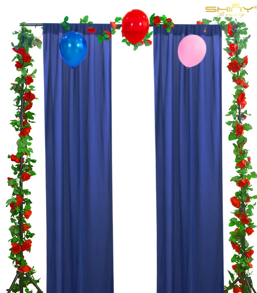 Синяя Современная Короткая занавеска для кухни 72 дюйма s 36x72 дюймов Тюль шифон фон